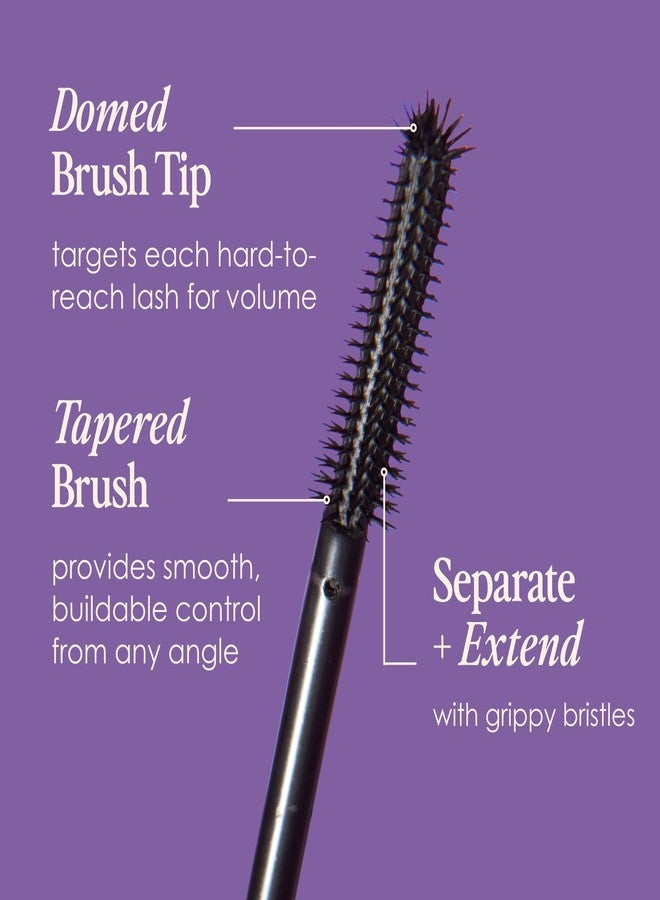 Grande Cosmetics GrandeWRAP Tubing Mascara - Buildable Volume & Length, Lifts, Curls & Separates Lashes, Anti-Smudge, Lightweight, Flake-Free, All Day Wear, Easy Removal, ProVitamin B5 Infused - Black - Image 5